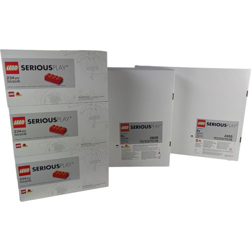 LEGO® SERIOUS PLAY Power-Bundle für 12 Personen ( 7882 Teile ) – 1x Identity & Landscape Set + 1x Connections Kit + 12x Starter Set – Für Systemaufstellungen & Beziehungsthemen