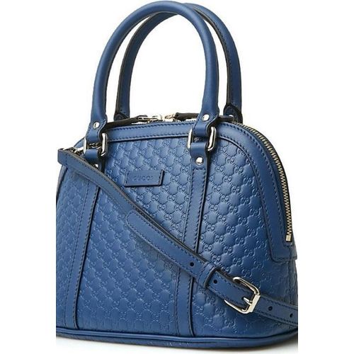 Gucci Handtasche Microguccissima Blau