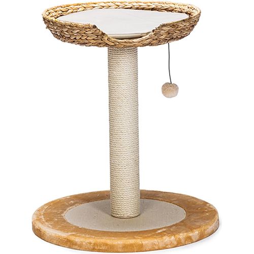 Bananenblatt Kratzbaum - 56 x 56 x 685 cm - Beige - Nachhaltiger Kratzbaum mit Sisalstangen Kratzton