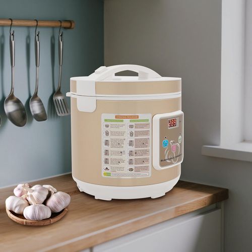 Schwarzer Knoblauch Maschine 6L Automatischer Fermenter Knoblauchfermenter 90W (Weiß+Gold)