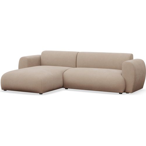 Selsey Emia – L-Form Ecksofa mit Schlaffunktion, pflegeleichte Chenille, links ausgerichtet, Beige