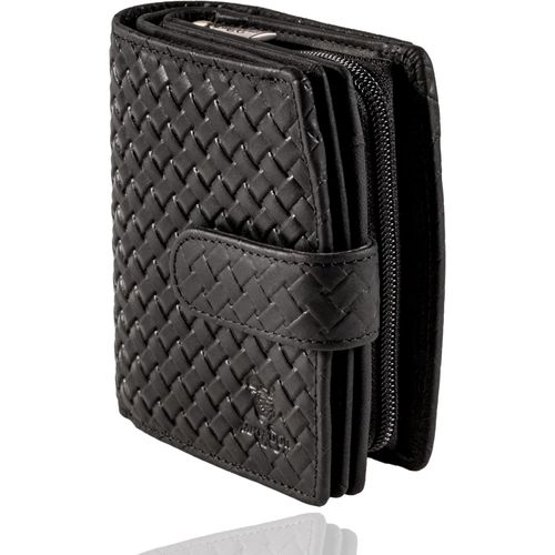 Damen Geldbörse Mittelgroß aus Echtleder mit RFID Schutz, Elegantes Portemonnaie mit vielen Kartenfächern, Münzfach, Geschenkbox, ideal für Frauen