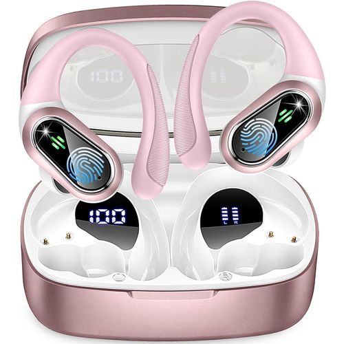 In Ear Kopfhörer Kabellos Bluetooth 5.3 mit HD Mic, Herausragender Sound, 40 Std Spielzeit,Herausragender Sound & HD-Mikrofon Sporttaugliches Design