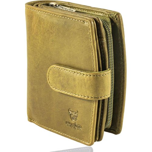 Damen Geldbörse Mittelgroß aus Echtleder mit RFID Schutz, Elegantes Portemonnaie mit vielen Kartenfächern, Münzfach, Geschenkbox, ideal für Frauen