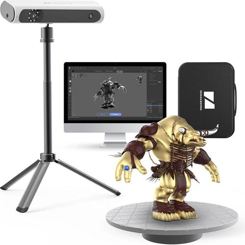 Lynx - 3D‑Scanner - Genauigkeit 0,1 mm - Punktabstand 0,16 mm - Bis zu 30 fps - Wi‑Fi 6 - Scanbereich 150–2000 mm - Akku 5000 mAh, 2,5 h - Rot