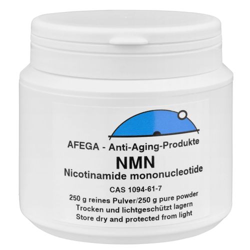 AFEGA® NMN – Zellenergie. Klarheit. Zukunft. - 250 g NMN-Pulver (Nicotinamid-Mononukleotid) in Plastikdose