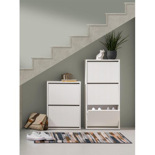 Schuhschrank HEINE HOME, weiß, B:50cm H:70cm T:20cm, MDF, Schränke, Schuhschrank