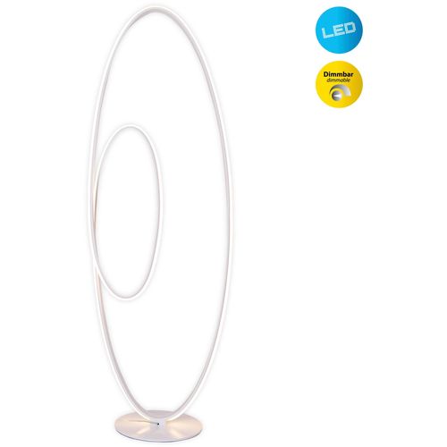NÄVE LED Stehlampe "Odrive", weiß, 1, H: 120cm, 1 Stk., Leuchten, oval, dimmbar, geschwungene bogenförmige LED-Streifen, weiß, LED Stehlampe