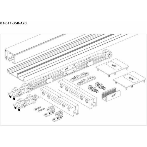 Spanplattenschraube W 1T 2050mm "47" 79mm SET
