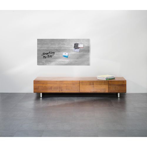 SIGEL Glas-Magnettafel artverum® 91,0 x 46,0 cm Design Sichtbeton