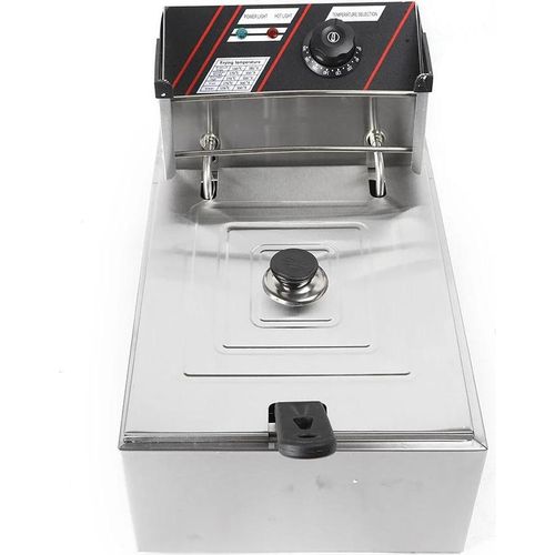 Profi Fritteuse - Elektrische Tischfritteuse - 2500 W - 5,5 L - Edelstahl - Schnelles Aufheizen - 220 V