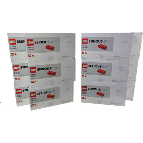 LEGO® SERIOUS PLAY Starter Bundle für 12 Personen ( 2808 Teile ) – 12x Starter Set – Perfekt für agile Teamarbeit, Coaching & kreative Problemlösung