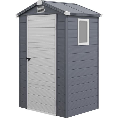 Gerätehaus, 1,1m², Gartenhaus mit Satteldach, 133 x 102 x 180/208 cm