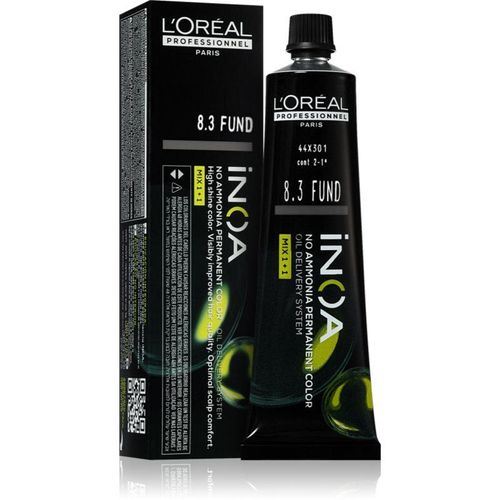 L’Oréal Professionnel Inoa Pernamente Haarkleuring zonder Ammoniak Tint 8.3 FUNDAMENTAL 60 ml