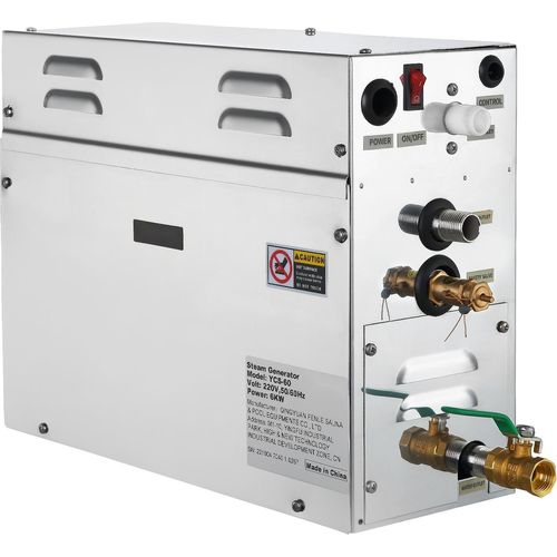 Dampfgenerator Dampferzeuger - 6 kW Sauna & Dampfbad - Für Dusche, Bad & Home Spa
