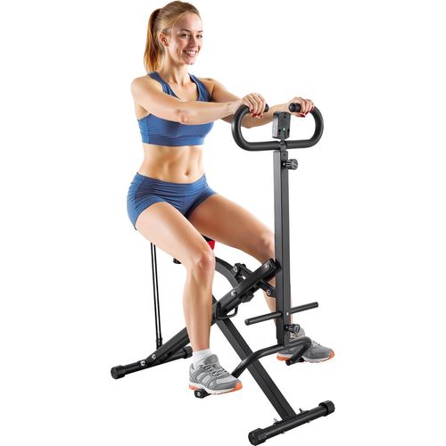 Sissy-Squat Maschine - Kniebeugen- & Gesäßtrainer - Klappbar - Für tiefe Kniebeugen - Mit 2 hochfesten Widerstandsbändern - Heimtraining für Po & Beine