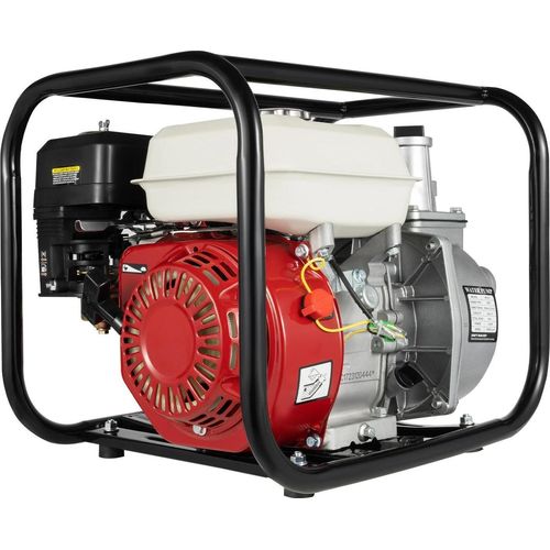 Benzin Wasserpumpe - Wassertransferpumpe - 4‑Takt - 6,5 PS - 210 cm³ - 3600 U/min - Gartenbewässerung & Landwirtschaft - Rot