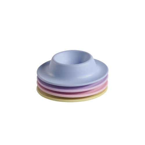 Eierbecher APS "EGGY, Set, 4-tlg, hochwertiges Melamin", gelb, blau, rosa, lila, H:2cm Ø:8,5cm, Kunststoff, Eierbecher, Becher, Eierhalter, Eibecher