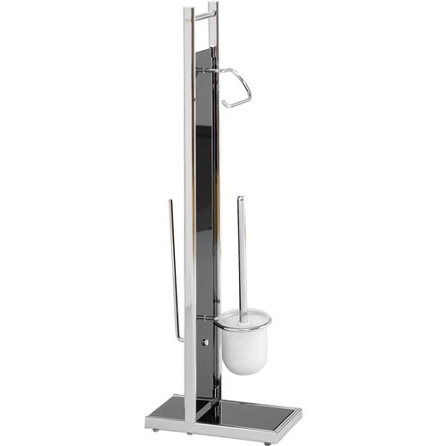 Badaccessoire-Set HEINE HOME, schwarz, Chrom, Glas, Badaccessoires-Sets