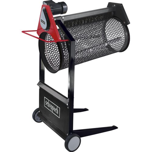 Rollsieb SCHEPPACH "RS400", schwarz, B:72cm H:150cm L:108cm Ø:400cm, Stahl, Küchensiebe, 230V/360 W, Siebtrommel ø 400 mm, neigbare Trommel, inkl. Siebeinsatz