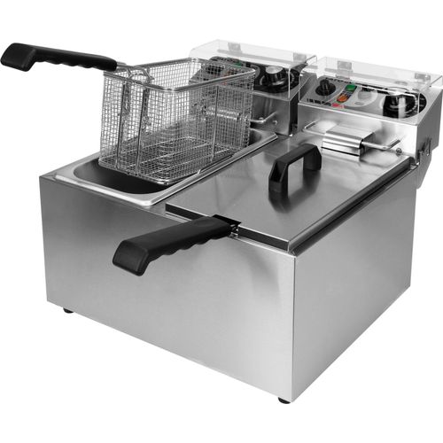 Yato Gastro Zweikammer-Fritteuse 2x2000W 2x8l