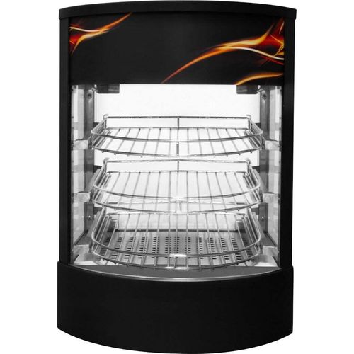 Gewerblicher Speisenwärmer Glas Pizza Display