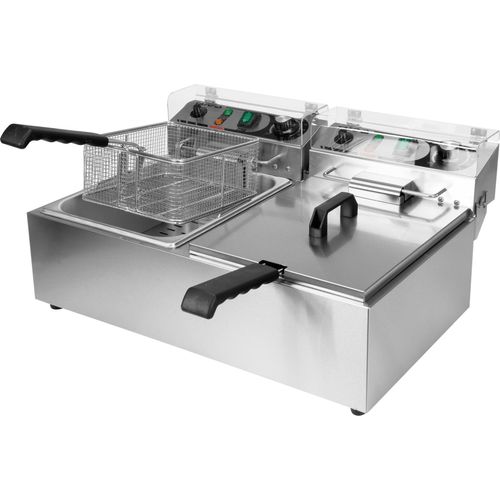 Yato Gastro Zweikammer-Fritteuse 2x3000W 2x10l