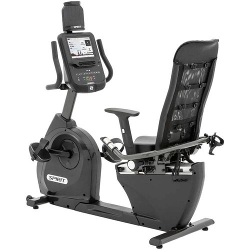 Heimtrainer SPIRIT FITNESS "Spirit Fitness XBR55 ENT Recumbent Bike", schwarz, HeimtrainerB:75cm H:144cm L:144cm, Heimtrainer, B:75cm H:144cm L:144cm