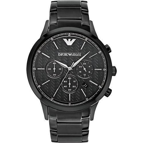 Emporio Armani Renato Herrenuhr Chronograph schwarz AR2485
