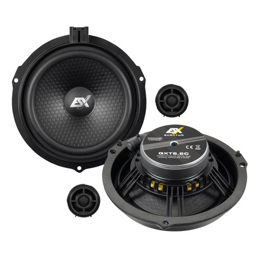 ESX QXT6.2C, 2-Wege, 180 W, 90 W, 3 Ohm, 50 - 24000 Hz, Neodym
