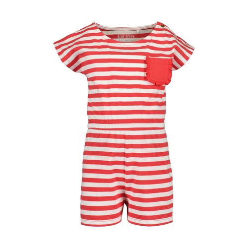 Jumpsuit BLUE SEVEN "Blue Seven Jumpsuit", Mädchen, Gr. 116, 3201, rot, 100% Baumwolle, normal, Rundhals, Overalls Jumpsuit