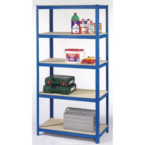SZ Metall Lagerregale Steckregal blau 90,0 x 45,0 x 180,0 cm Blau