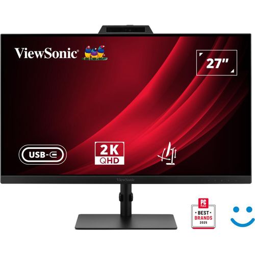 ViewSonic VG2741V-2K Monitor mit Hello-zertifizierter Webcam 68,6 cm (27")