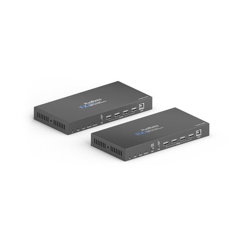 PureTools - HDBaseT Extender Set mit USB 2.0 und Audio-Breakout, 4K (60Hz 4:4:4)