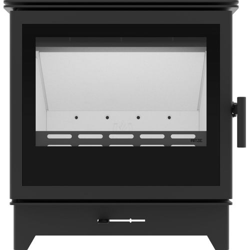 Hitze GATTO M Kaminofen 5,3 kW – kompakter Holzofen mit Panoramascheibe & Ecodesign