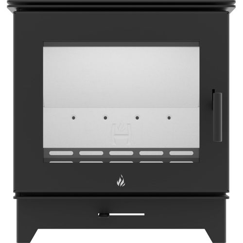 Hitze GATTO ME 5,5 kW Kaminofen – kompakter Holzofen mit Panoramascheibe