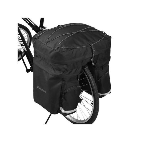 Wozinsky 60L spacious bike rack bag (rain cover included) black (WBB13BK)