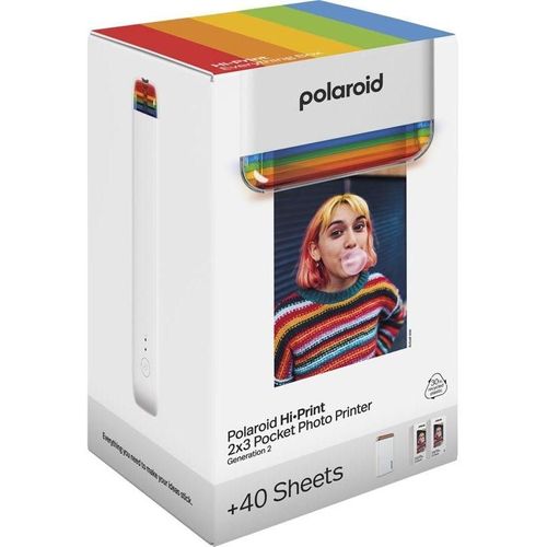 Polaroid Hi-Print 2x3 Gen 2 Pocket Photo Printer Everything Box - White