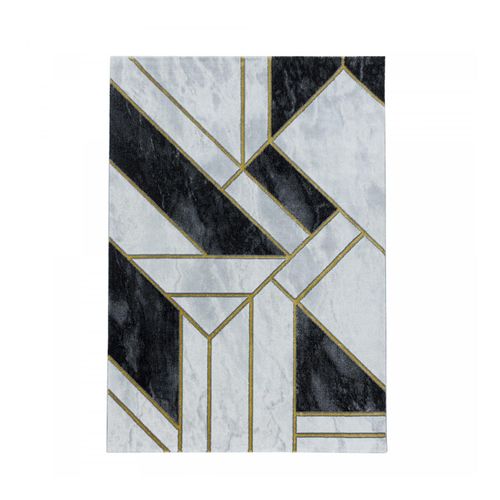 Modern Designer Teppich, Kurzflor Marmor Optik, Rechteckig, Pflegeleicht