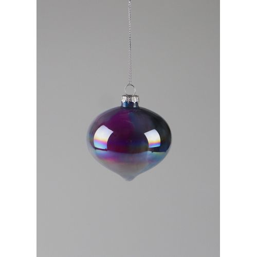 Dekokugel AM DESIGN "Weihnachstsdekoration aus Glas", irisierend, H:8cm, Glas, Dekofiguren, 6er Set