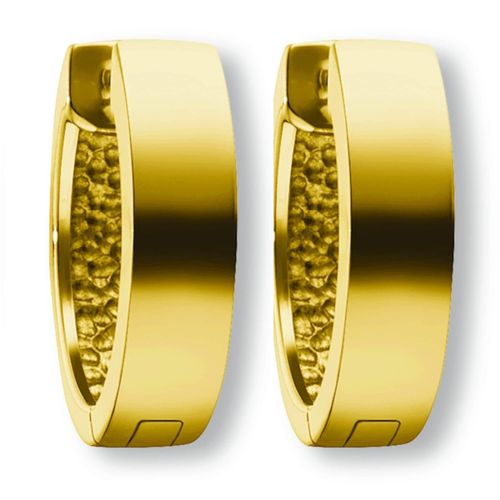 Paar Creolen ONE ELEMENT "Ohrringe Creolen aus 333 Gelbgold Ø 14,0 x 4,0 mm", gold, Ohrringe, Damen, Damen, Gelbgold 333 Gold, Gelbgold 333, Gold, Zurückhaltend & edel – passt zu eleganten wie lässigen Looks