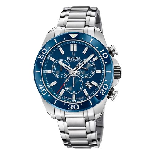 Festina Chronographen Chrono Swiss Made Blue