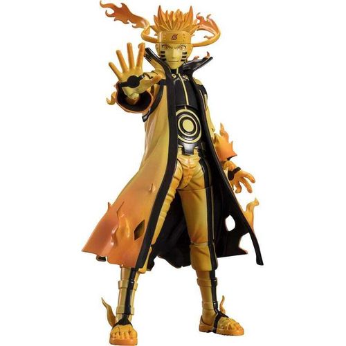 Bandai Tamashii Nations Naruto S.H. Figuarts Actionfigur Naruto Uzumaki (Kurama Link Mode) - Courageous Strength That Binds - 15 cm