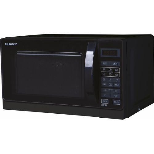Mikrowelle mit Grill Schwarz 20 L 800 W 6 Automatikprogramme Sharp R642BKW