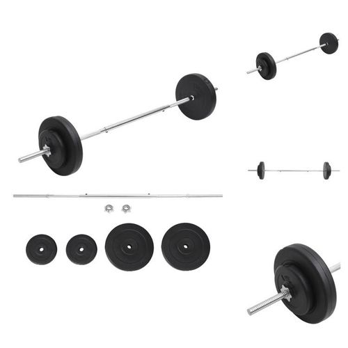 vidaXL Langhantel mit Gewichten Set 30 kg - Hanteln & Gewichte
