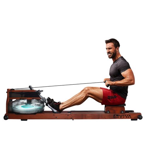 AsVIVA RA18 Wasser-Rudergerät mit Bluetooth, Wasserwiderstand, Pulsgurt, Kinomap