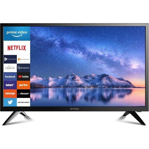 DYON Smart 24 XT V3 60 cm (24 Zoll) Fernseher (HD Smart TV, HD Triple Tuner (DVB-C/-S2/-T2), Prime Video, Netflix & HbbTV)