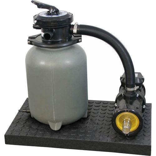 Sandfilteranlage 4 m³/h Pumpenleistung, 6-Wege-Ventil ,15kg Sand SF 128