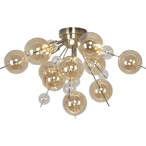 Näve Leuchten Deckenleuchte EXPLOSION mit G9 Deckenleuchte EXPLOSION mit G9 Deckenleuchten - Deckenleuchte "EXPLOSION" Ø: 57cm weiß, Deckenlampe im Modern Style, aus Metall und Glas in weiß, 38 cm hoch, Ø 57 cm, G9-Fassung