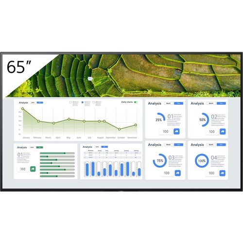 Sony FW-65BZ30L - Digital Beschilderung Flachbildschirm - 165,1 cm (65") - LCD - 3840 x 2160 Pixel - WLAN - 24/7